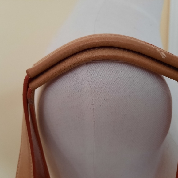 💕💚COACH Hampton Stripe Pastel Fabric and Leather Shoulder Bag 💕💚 - Picture 4 of 12